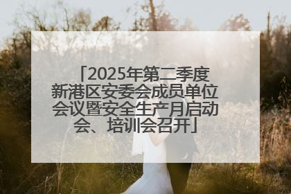 2025年第二季度新港区安委会成员单位会议暨安全生产月启动会、培训会召开