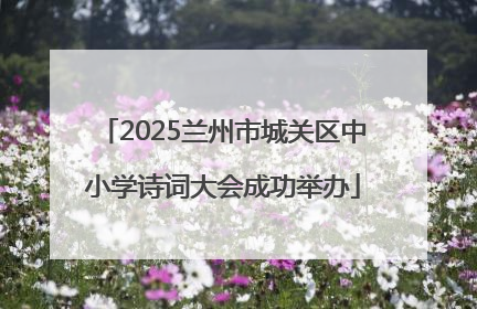 2025兰州市城关区中小学诗词大会成功举办