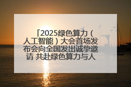 2025绿色算力（人工智能）大会首场发布会向全国发出诚挚邀请 共赴绿色算力与人工智能融合之约