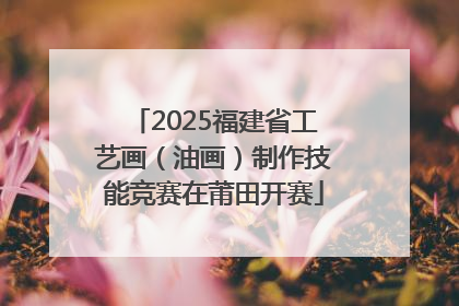 2025福建省工艺画（油画）制作技能竞赛在莆田开赛