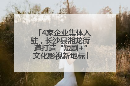 4家企业集体入驻，长沙县湘龙街道打造“短剧+”文化影视新地标