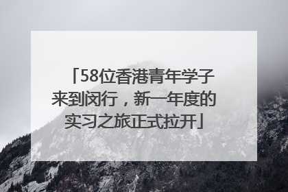 58位香港青年学子来到闵行，新一年度的实习之旅正式拉开