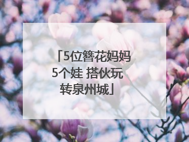 5位簪花妈妈5个娃 搭伙玩转泉州城