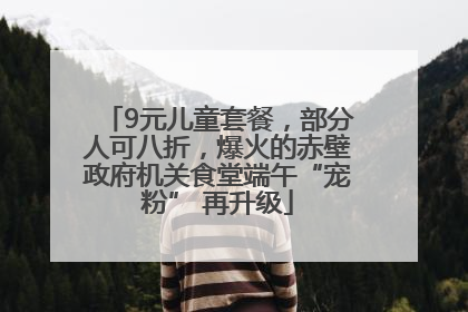 9元儿童套餐，部分人可八折，爆火的赤壁政府机关食堂端午“宠粉” 再升级